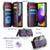 Samsung Galaxy A52 / A52s 5G CaseMe C36 Card Slots Zipper Wallet RFID Anti-theft Leather Phone Case - Purple Samsung Galaxy A52 / A52s 5G CaseMe C36 Card Slots Zipper Wallet RFID Anti-theft Leather Phone Case - Purple