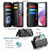 Samsung Galaxy A53 5G CaseMe C36 Card Slots Zipper Wallet RFID Anti-theft Leather Phone Case - Black