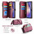 Samsung Galaxy A54 5G CaseMe C36 Card Slots Zipper Wallet RFID Anti-theft Leather Phone Case - Wine Red Samsung Galaxy A54 5G CaseMe C36 Card Slots Zipper Wallet RFID Anti-theft Leather Phone Case - Wine Red
