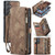 Samsung Galaxy A55 5G CaseMe 008 Multifunctional Zipper Wallet Leather Phone Case with Lanyard - Brown Samsung Galaxy A55 5G CaseMe 008 Multifunctional Zipper Wallet Leather Phone Case with Lanyard - Brown