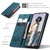 Samsung Galaxy A55 5G CaseMe 013 Multifunctional Horizontal Flip Leather Phone Case - Blue Samsung Galaxy A55 5G CaseMe 013 Multifunctional Horizontal Flip Leather Phone Case - Blue