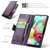 Samsung Galaxy A71 4G CaseMe 023 Butterfly Buckle Litchi Texture RFID Anti-theft Leather Phone Case - Pearly Purple