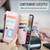 Samsung Galaxy A71 4G CaseMe C36 Card Slots Zipper Wallet RFID Anti-theft Leather Phone Case - Pink