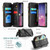Samsung Galaxy S10 CaseMe C36 Card Slots Zipper Wallet RFID Anti-theft Leather Phone Case - Black Samsung Galaxy S10 CaseMe C36 Card Slots Zipper Wallet RFID Anti-theft Leather Phone Case - Black
