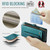 Samsung Galaxy S10 CaseMe C36 Card Slots Zipper Wallet RFID Anti-theft Leather Phone Case - Blue-green