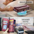 Samsung Galaxy S10 CaseMe C36 Card Slots Zipper Wallet RFID Anti-theft Leather Phone Case - Wine Red