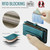 Samsung Galaxy S10+ CaseMe C36 Card Slots Zipper Wallet RFID Anti-theft Leather Phone Case - Blue-green
