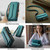 Samsung Galaxy S10+ CaseMe C36 Card Slots Zipper Wallet RFID Anti-theft Leather Phone Case - Blue-green
