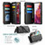 Samsung Galaxy S20 FE CaseMe C36 Card Slots Zipper Wallet RFID Anti-theft Leather Phone Case - Black