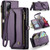 Samsung Galaxy S20 FE CaseMe C36 Card Slots Zipper Wallet RFID Anti-theft Leather Phone Case - Purple