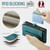 Samsung Galaxy S21 Ultra 5G CaseMe C36 Card Slots Zipper Wallet RFID Anti-theft Leather Phone Case - Blue-green