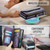 Samsung Galaxy S22 5G CaseMe C36 Card Slots Zipper Wallet RFID Anti-theft Leather Phone Case - Purple