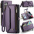 Samsung Galaxy S22 Ultra 5G CaseMe C36 Card Slots Zipper Wallet RFID Anti-theft Leather Phone Case - Purple