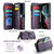 Samsung Galaxy S22 Ultra 5G CaseMe C36 Card Slots Zipper Wallet RFID Anti-theft Leather Phone Case - Purple