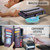 Samsung Galaxy S22 Ultra 5G CaseMe C36 Card Slots Zipper Wallet RFID Anti-theft Leather Phone Case - Purple