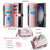Samsung Galaxy S23 5G CaseMe C36 Card Slots Zipper Wallet RFID Anti-theft Leather Phone Case - Pink