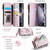 Samsung Galaxy Z Fold5 CaseMe C36 Card Slots Zipper Wallet RFID Anti-theft Leather Phone Case - Pink
