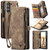 Samsung Galaxy Z Fold6 5G CaseMe 008 Multifunctional Zipper Wallet Leather Phone Case with Lanyard - Brown