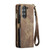 Samsung Galaxy Z Fold6 5G CaseMe 008 Multifunctional Zipper Wallet Leather Phone Case with Lanyard - Brown
