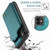 iPhone 11 CaseMe C22 Card Slots Holder RFID Anti-theft Phone Case - Blue Green