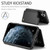 iPhone 11 Pro CaseMe C22 Card Slots Holder RFID Anti-theft Phone Case - Black