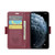 iPhone 11 Pro Max CaseMe 023 Butterfly Buckle Litchi Texture RFID Anti-theft Leather Phone Case - Wine Red