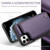 iPhone 11 Pro Max CaseMe C22 Card Slots Holder RFID Anti-theft Phone Case - Purple