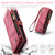 iPhone 12 / 12 Pro CaseMe 008 Detachable Multifunctional Wallet Leather Phone Case - Red