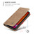 iPhone 12 / 12 Pro CaseMe 013 Multifunctional Retro Frosted Horizontal Flip Leather Case with Card Slot & Holder & Wallet - Brown