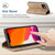 iPhone 12 / 12 Pro CaseMe 013 Multifunctional Retro Frosted Horizontal Flip Leather Case with Card Slot & Holder & Wallet - Brown