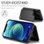 iPhone 12 / 12 Pro CaseMe C22 Card Slots Holder RFID Anti-theft Phone Case - Black