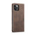iPhone 12 Pro Max CaseMe 013 Multifunctional Retro Frosted Horizontal Flip Leather Case with Card Slot & Holder & Wallet - Coffee