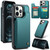 iPhone 12 Pro Max CaseMe C22 Card Slots Holder RFID Anti-theft Phone Case - Blue Green