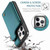iPhone 12 Pro Max CaseMe C22 Card Slots Holder RFID Anti-theft Phone Case - Blue Green