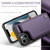 iPhone 13 CaseMe C22 Card Slots Holder RFID Anti-theft Phone Case - Purple