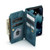 iPhone 13 CaseMe C30 PU + TPU Multifunctional Horizontal Flip Leather Case with Holder & Card Slot & Wallet & Zipper Pocket - Blue
