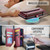 iPhone 13 CaseMe C36 Card Slots Zipper Wallet RFID Anti-theft Leather Phone Case - Wine Red