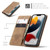 iPhone 13 mini CaseMe 013 Multifunctional Retro Frosted Horizontal Flip Leather Case with Card Slot & Holder & Wallet - Brown