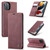 iPhone 13 mini CaseMe 013 Multifunctional Retro Frosted Horizontal Flip Leather Case with Card Slot & Holder & Wallet - Wine Red