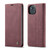 iPhone 13 mini CaseMe 013 Multifunctional Retro Frosted Horizontal Flip Leather Case with Card Slot & Holder & Wallet - Wine Red
