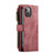 iPhone 13 mini CaseMe C30 PU + TPU Multifunctional Horizontal Flip Leather Case with Holder & Card Slot & Wallet & Zipper Pocket - Red