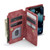 iPhone 13 mini CaseMe C30 PU + TPU Multifunctional Horizontal Flip Leather Case with Holder & Card Slot & Wallet & Zipper Pocket - Red
