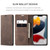 iPhone 13 Pro CaseMe 013 Multifunctional Retro Frosted Horizontal Flip Leather Case with Card Slot & Holder & Wallet - Coffee
