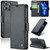 iPhone 13 Pro CaseMe 023 Butterfly Buckle Litchi Texture RFID Anti-theft Leather Phone Case - Black