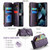 iPhone 13 Pro CaseMe C36 Card Slots Zipper Wallet RFID Anti-theft Leather Phone Case - Purple iPhone 13 Pro CaseMe C36 Card Slots Zipper Wallet RFID Anti-theft Leather Phone Case - Purple