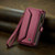 iPhone 13 Pro CaseMe C36 Card Slots Zipper Wallet RFID Anti-theft Leather Phone Case - Wine Red