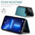iPhone 13 Pro Max CaseMe C22 Card Slots Holder RFID Anti-theft Phone Case - Blue Green