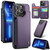 iPhone 13 Pro Max CaseMe C22 Card Slots Holder RFID Anti-theft Phone Case - Purple iPhone 13 Pro Max CaseMe C22 Card Slots Holder RFID Anti-theft Phone Case - Purple
