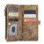 CaseMe C30 PU + TPU Multifunctional Horizontal Flip Leather Case with Holder & Card Slot & Wallet & Zipper Pocket iPhone 8 Plus & 7 Plus & 6 Plus - Brown