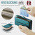 iPhone 8 Plus / 7 Plus / 6 Plus CaseMe C36 Card Slots Zipper Wallet RFID Anti-theft Leather Phone Case - Blue-green